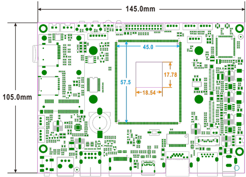 Idea3588S PCB dimension
