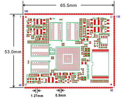 CM210-II PCB dimension