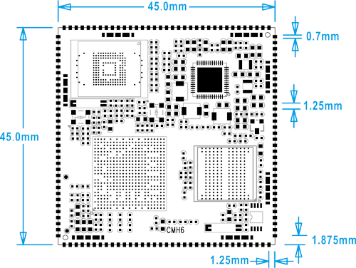 CMH6 PCB dimension