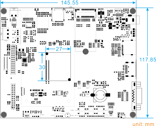 EM-HI3556V200-PCB-dimension