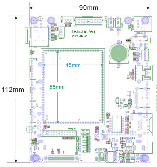 EM3128_PCB_Dimension