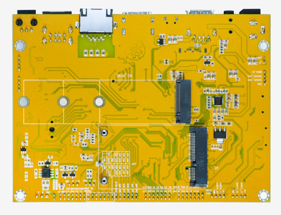 RK3566 single board computer rear