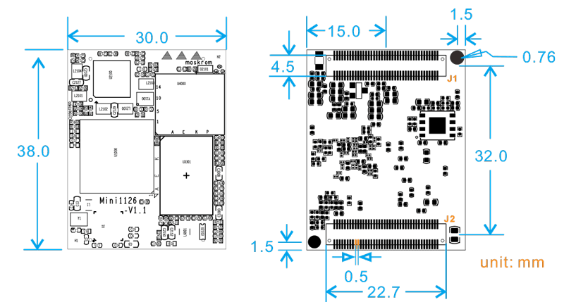 MINI1126-PCB-dimension