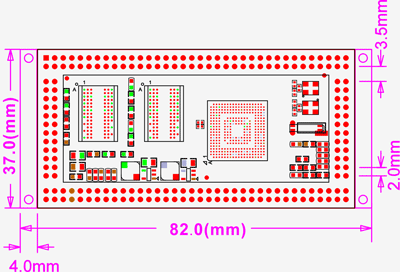 MINI2416-III board dimension