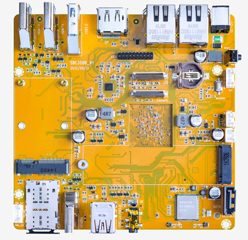 5 8GB LPDDR4 Rockchip RK3588S Octa-core ARMR 64 Bit 8nm LP Process with  QSPI Nor FLASH 16MB, 8K Video Codec Single Board Computer Run Orange Pi  OS(Pi5