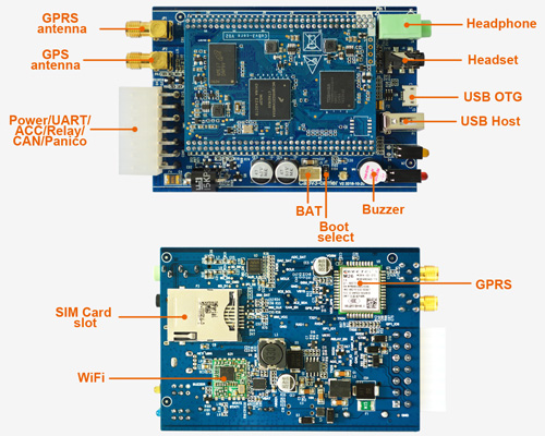 vehicle tracking device interface